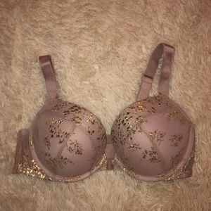 Victoria’s Secret Mauve and Gold Bra NWOT